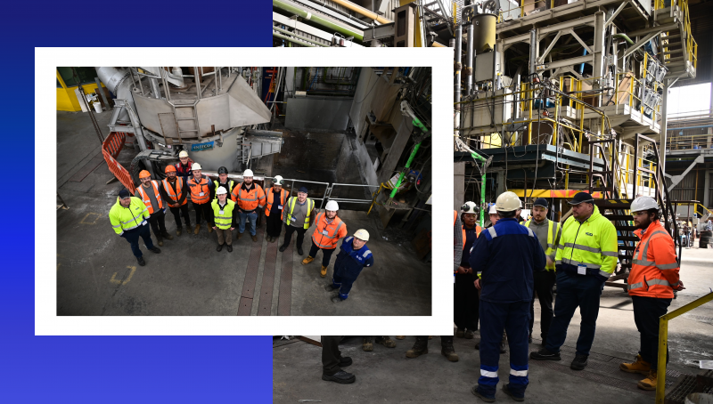 Metal Recyclers get to see new Electric Arc Furnace